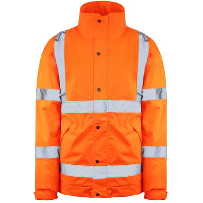 Dickies Hoge Zichtbaarheid Heren Oranje Reflecterend Bomberjack