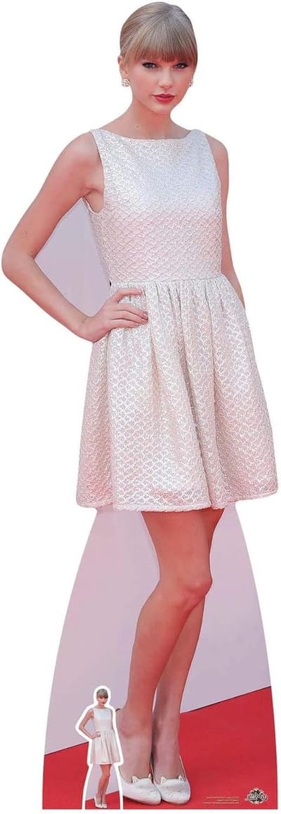 STAR CUTOUTS Celebrity Standee Singer levensgroot kartonnen tafelblad, mini-uitgesneden, hout, meerkleurig, 182 x 63 x 182 cm, levensgroot