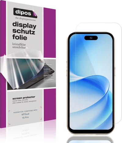 dipos – 4x Beschermfolie geschikt voor MTGud 16 Pro | Krasbestendige & heldere Screenprotector Ultra-Thin