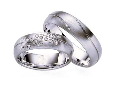 Jonline SET Trouwringen Titanium Design Zirkonia| Vriendschapsringen |Relatie ringen | Set Ringen|
