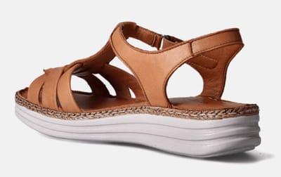 Hush Puppies Dames Sandaal | Cognac | Maat: 40