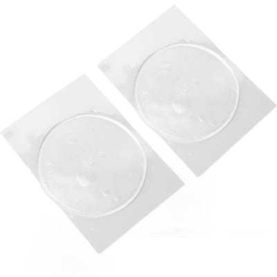 2 stuks Enkel Gel Pad Demping Beschermer Stressverlichting Lichtgewicht Multifunctionele Enkel Gel Schijven white