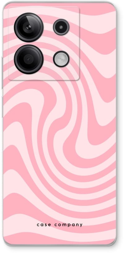 Case Company® - Hoesje geschikt voor Xiaomi Redmi Note 13 5G hoesje - Swirl Roos - Soft Cover Telefoonhoesje - Bescherming aan alle Kanten en Schermrand