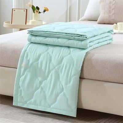 Koeldeken - Verkoelende deken - Warmte absorberen - Dubbelzijdig koel effect - 100x150 cm - Groen