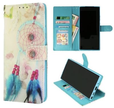 Cityhoesje - Bookcase iPhone 16e-17e - Dormenvanger Blauw
