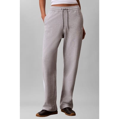 Calvin Klein Monogram Terry Colorblock Pant Heroic Grey Heather Taglia: XS | Pantaloni da tuta Outlet | Donna | Grigio
