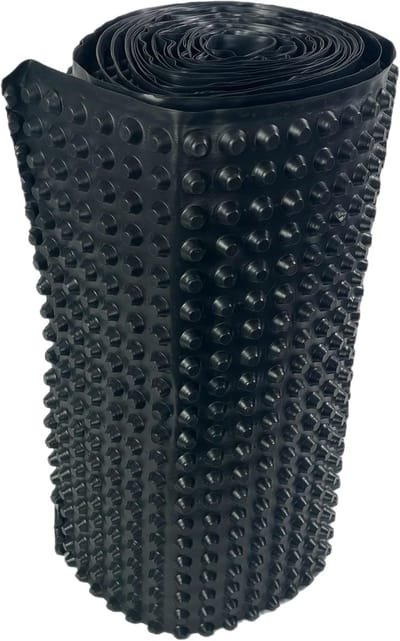 Noppenbaan Drainage - Beschermfolie Muur - Fundering Isoleren - Hoge Druksterkte - 05 x 20 Meter - Zwart