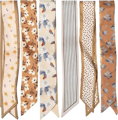 Sjaals Voor Dames, Veelzijdige Boho Hoofddoeken Van Satijn, Sjaal Voor Haar, Nek, Pols En Tassenaccessoires
