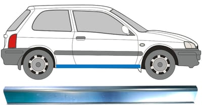 Reparatie dorpel voor Toyota Starlet 1996-1999 / Links = Rechts (symmetrisch)