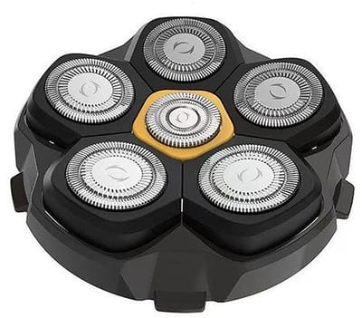 Dailygoods- Hoofdschaver 6 Magnetische Reservekoppen - Vervangende Koppen - Aluminiumlegering - Robuust en Slijtvast - Eenvoudige Vervanging - Flexibele Structuur - Scheerkop
