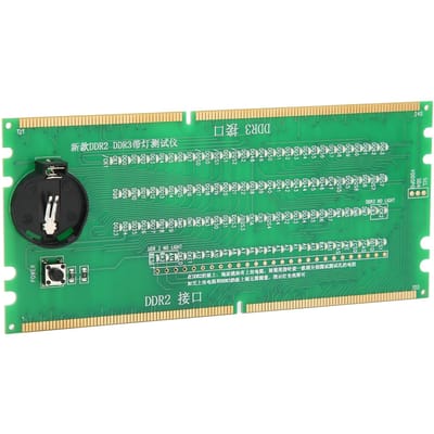 Computergeheugentester DDR2 DDR3 2-in-1 PCB Materiaal Lichtemitterende Diodes Desktop Moederbord Tester