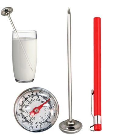 Tuinthermometer - Bodemthermometer - Plantenverzorging - Roestvrij staal - 127 mm lengte - Zilver