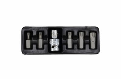 AWTools - Spline Bit Set - M5-M12 - Zwart - Adapter Inclusief