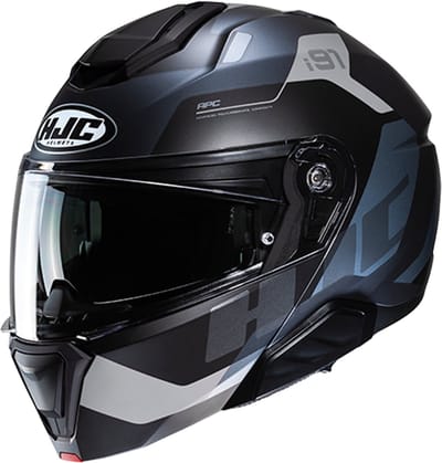 HJC i91 Carst Zwart Grijs Systeemhelm - Maat S - Helm