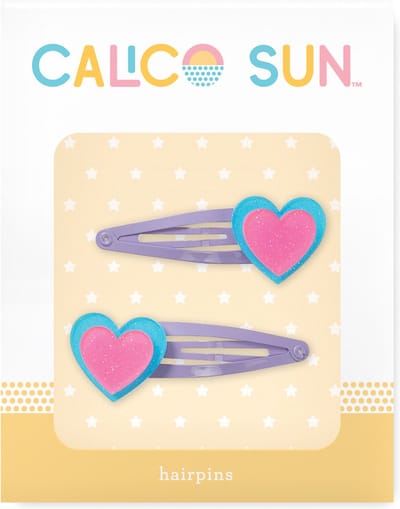 Calico Sun - Alexa haarclips - Hartje