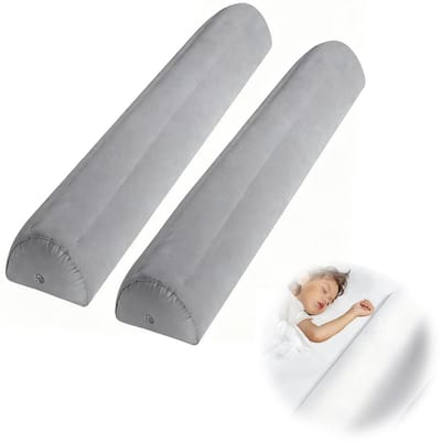 Unyqoos® Opblaasbaar bedhek voor kinderen, 2 stuks met handpomp en draagtas