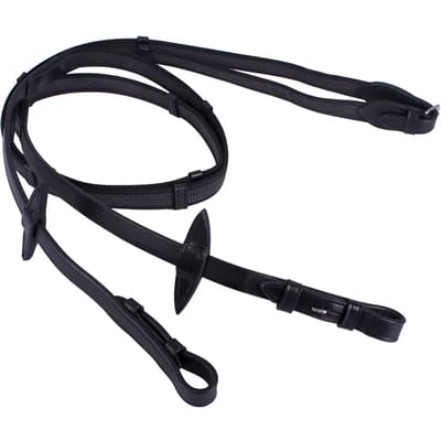 QHP Teugel Anti-slip met stops - Black - Full