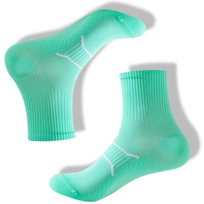 Professionele Marathon Hardloop Fitness Korte Sokken Dames Heren Zweetabsorberend Anti-wrijving Ademend Compressie Quarter Zo Praktisch Gebruik Women US 5-9 EU34-39