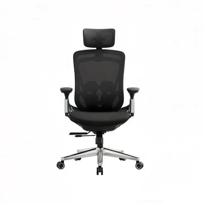 Multifunctionele Bureaustoel Ergonomische Bureaustoel 70x70x(115-125) cm Zwart Voor- en Achterwaarts Verstelbaar Zitvlak Volledige Ondersteuning Stevig Metalen Frame Hoog Draagvermogen 150 kg Thuis Kantoor Studiekamer