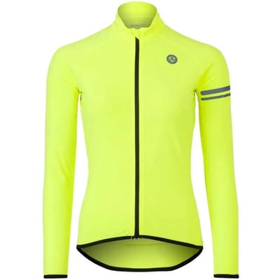 AGU Thermo Fietsshirt Lange Mouwen Essential Dames - Geel - XS
