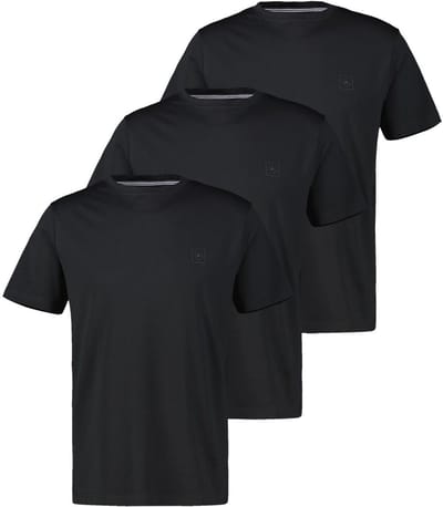 LERROS Heren t-shirt 3 pack Basic