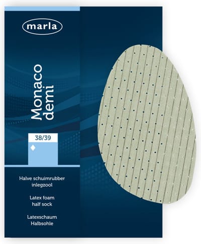 Marla Monaco demi - Schuimrubberen halve inlegzool - Maat 36/37