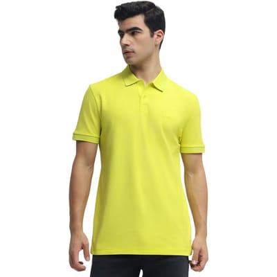Boss Heren Pallas Katoenen Regular Polo Shirt (Felgeel)