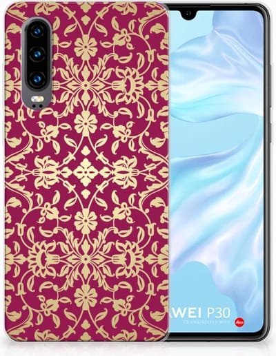 Siliconen Hoesje Huawei P30 Barok Pink