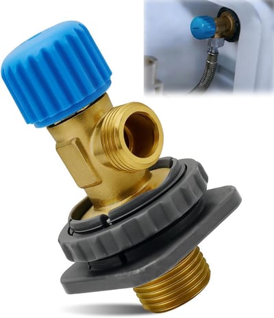 Afsluitventiel WC - Hoekventiel Messing - Sanitair Reparatie - Lekvrije Aansluiting - 3/8 Inch - Messing