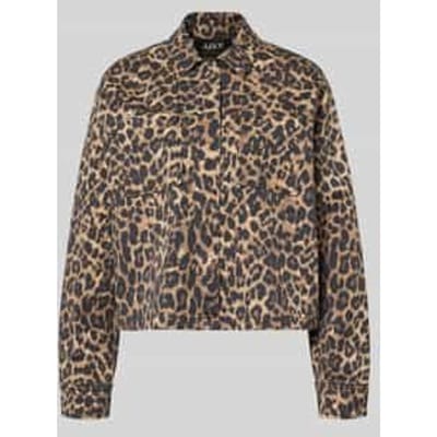 Overhemdjack in luipaardprint Model 'SARAH'
