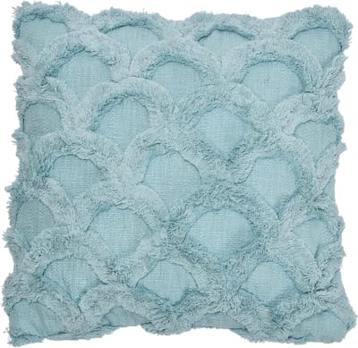 Kussen Sierkussen - Decoratie Kussen - Woonkamer Decoratie - Katoen Chenille Constructie - 45x45 cm - Blauw