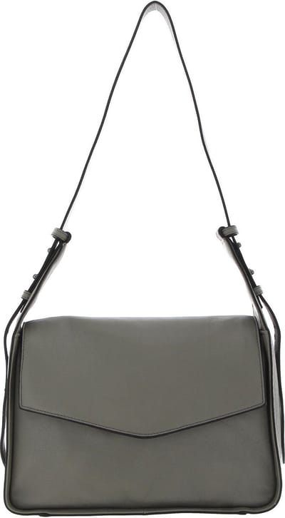 FREDsBRUDER Leren Schoudertas FB Satchel Icy Sage Grijs