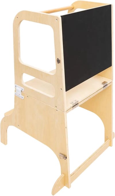 Atmosphera Kids observatietoren Alba - Leertoren/keukenhulp/opstapje - Naturel hout