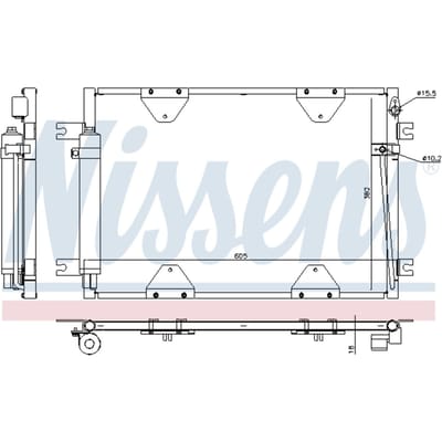 Condensator, airconditioning NISSENS 940505