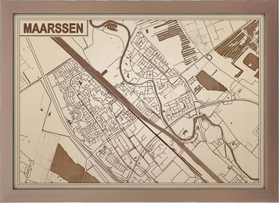 Decoratief Beeld - Houten Van Maarssen - Hout - Bekroned - Bruin - 21 X 30 Cm