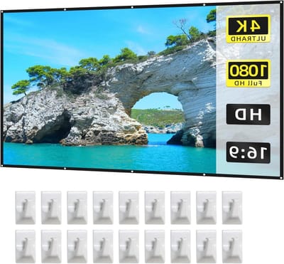 Projectiescherm - Schermdoek Beamer - Thuisbioscoop Creëren - Dubbelzijdig Anti-kreuk - 150 inch 16:9 - Wit