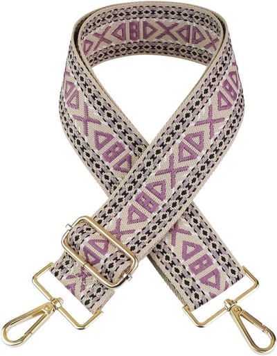 Verstelbare Schouderband 5cm Breed, Lengte 75-135cm, Ideaal voor Crossbody, Handtassen en Tote Bags, Paars