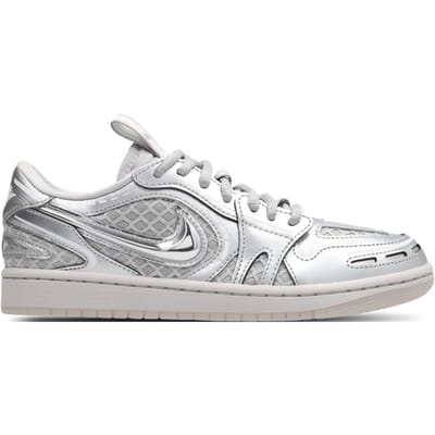 Air Jordan 1 Low Method of Make V3 Metallic Zilver Dames Sneakers Neutraal-Grijs Wit Tin-Grijs HQ2186-002 40 gray