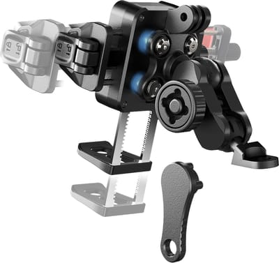Phreeze PMH13 - Telefoonhouder Scooter - Spiegel - Ook voor Motorfiets & Motor - Stevig Aluminium - 100% Veilig Telefoonklem - Schokbestendig & Trilvrij