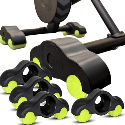 4 Stuks Rocker Plate Voeten voor Fietstrainer, Geschikt voor Binnenfietsen met Tennisballen, Duurzaam en Draagbaar Fietsaccessoire voor Optimaal Comfort en Stabiliteit
