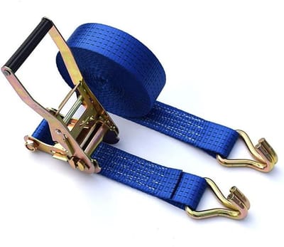 Ratelsluitbanden - Spanbanden met ratel - Lading Zekeren - 5 Ton Breekkracht - 50 mm x 7 m - Blauw