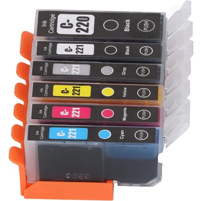 Printer Inktcartridge Vloeiend Printen Praktische Inktcartridge Vervanging voor PIXMA IP3600 BK BK C M Y GY 6 Kleuren