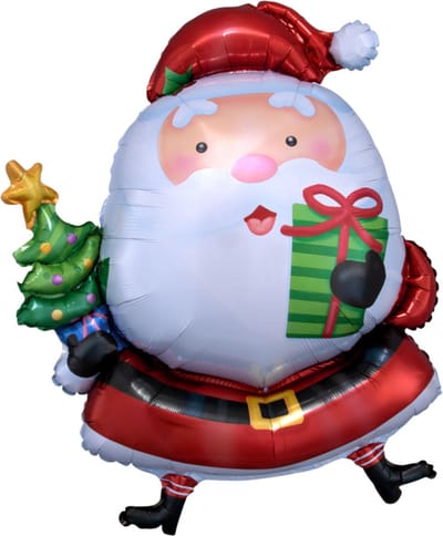 Folieballon kerstman supershape 93cm
