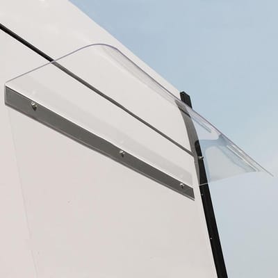 Deurluifel Transparant - Regendak Gebogen - Bescherming Buiten - Slagvast Polycarbonaat - 50x150cm - Transparant