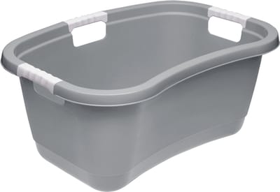 keeper Ergonomische wastobbe, antislip zachte handgrepen, 50 l, Janne, Nordic Grey