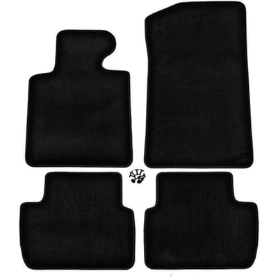 Vloermatten - BMW - E46 - Zwart - 4 stuks - Antislip en waterdicht zwart