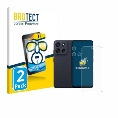 BROTECT - Screenprotector voor Motorola Moto G56 (Voor+Camera) - Folie Beschermfolie transparant 2 Stuks
