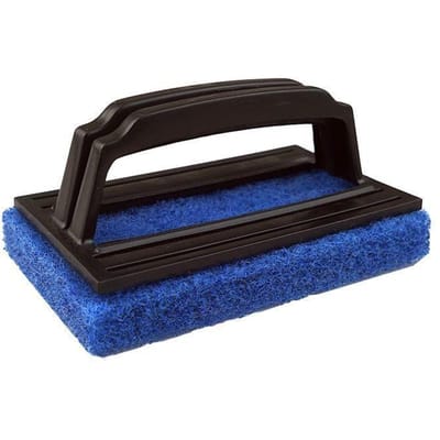 Badkuip schoonmaakborstel, badkamervloerborstel, badkamer lange steel harde borstel, toiletwandtegel voegborstel blauw