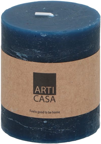 Kaars blauw Ø7xh8cm