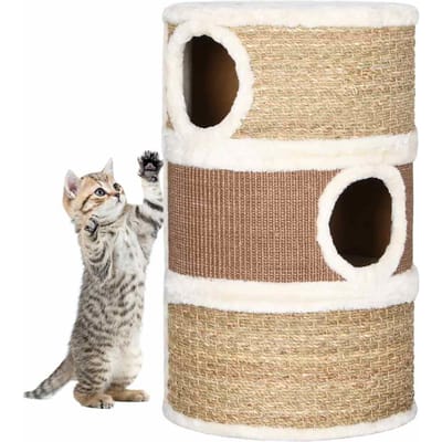 Vidaxl Krabpaal voor Katten, 60 Cm, Zeegras